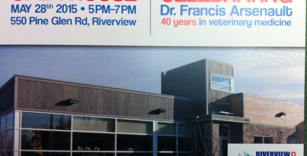 Riverview Animal Hospital Open House poster